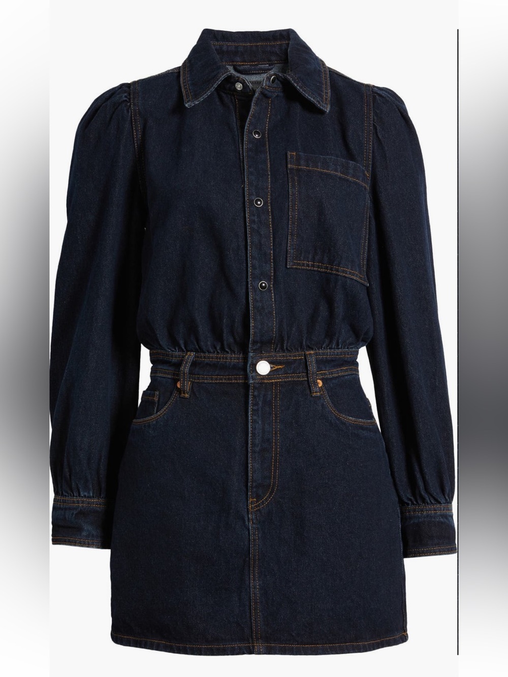 BLANKNYC Longsleeve Denim minidress